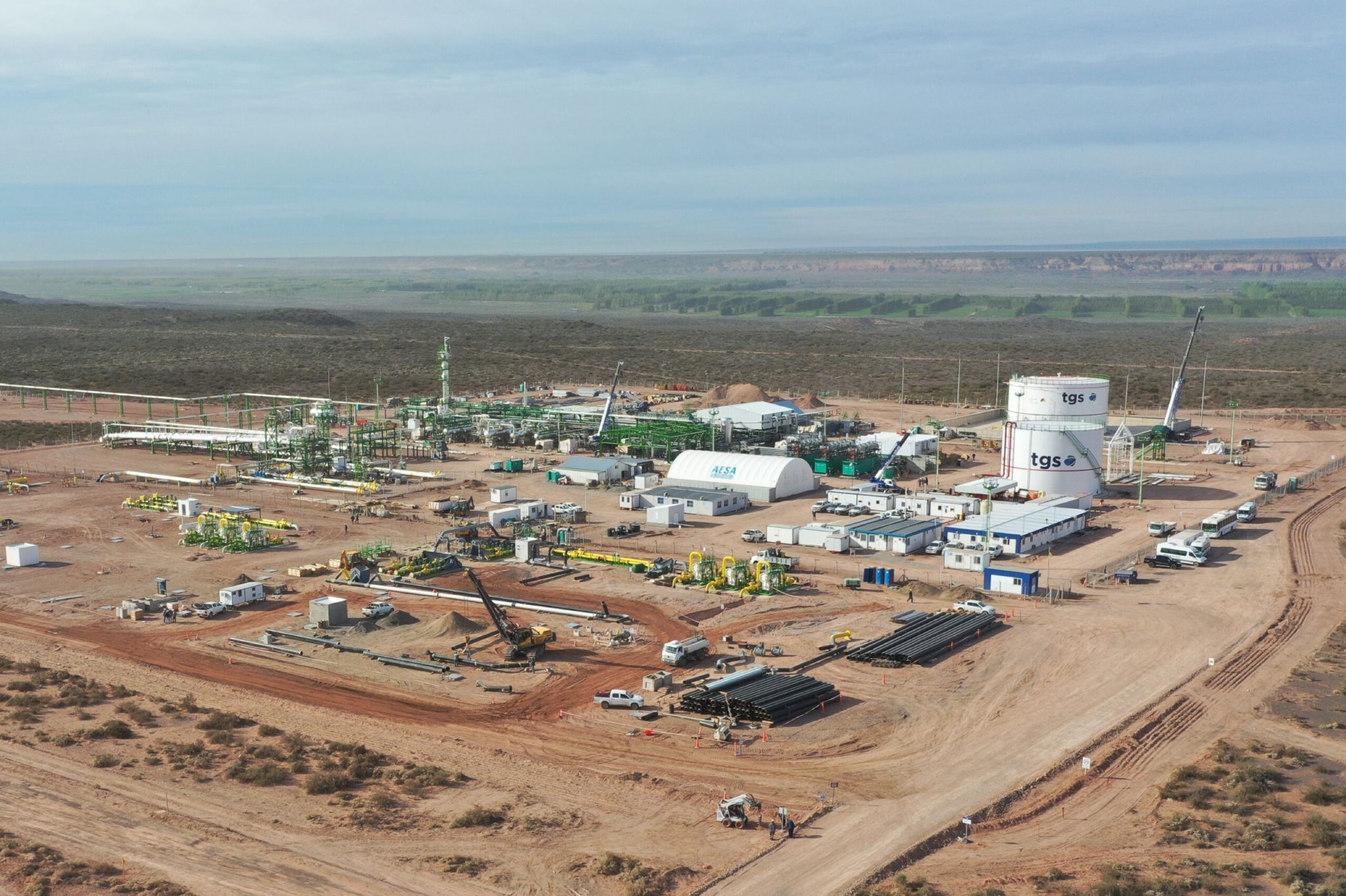Gasoducto en Vaca Muerta: Transportadora Gas del Sur terminó la primera parte